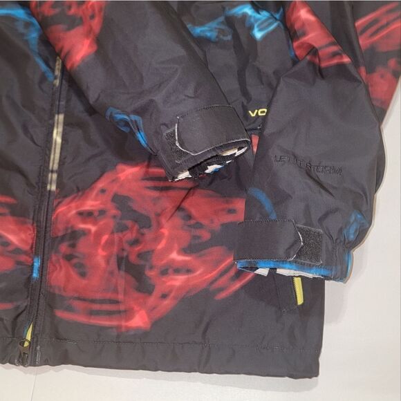 Volcom Volume Insulated Snowboard Jacket Black Multicolor Size Large • Like New! - Picture 10 of 14